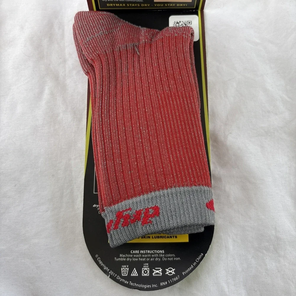 Drymax Hiking HD Crew Socks Red/Anth Small Woman 5-7 Men 3.5-5.5‎ Trekking